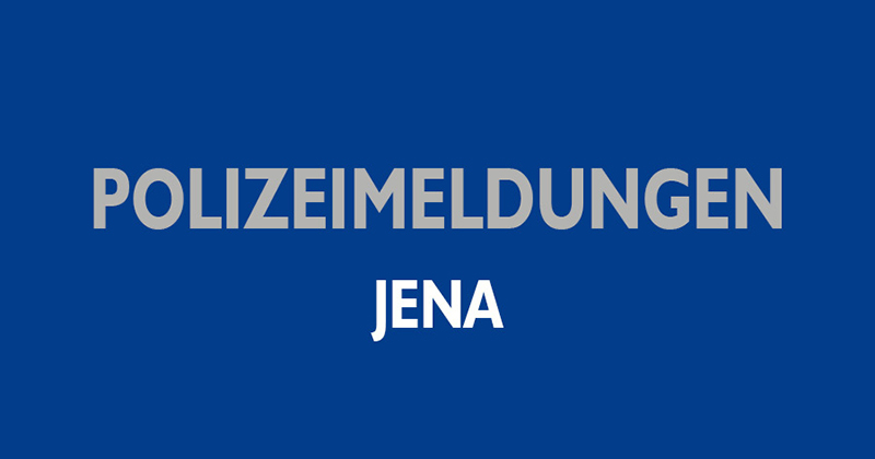 Blaulicht Polizei Bericht Jena:  Baumaschine beschädigt